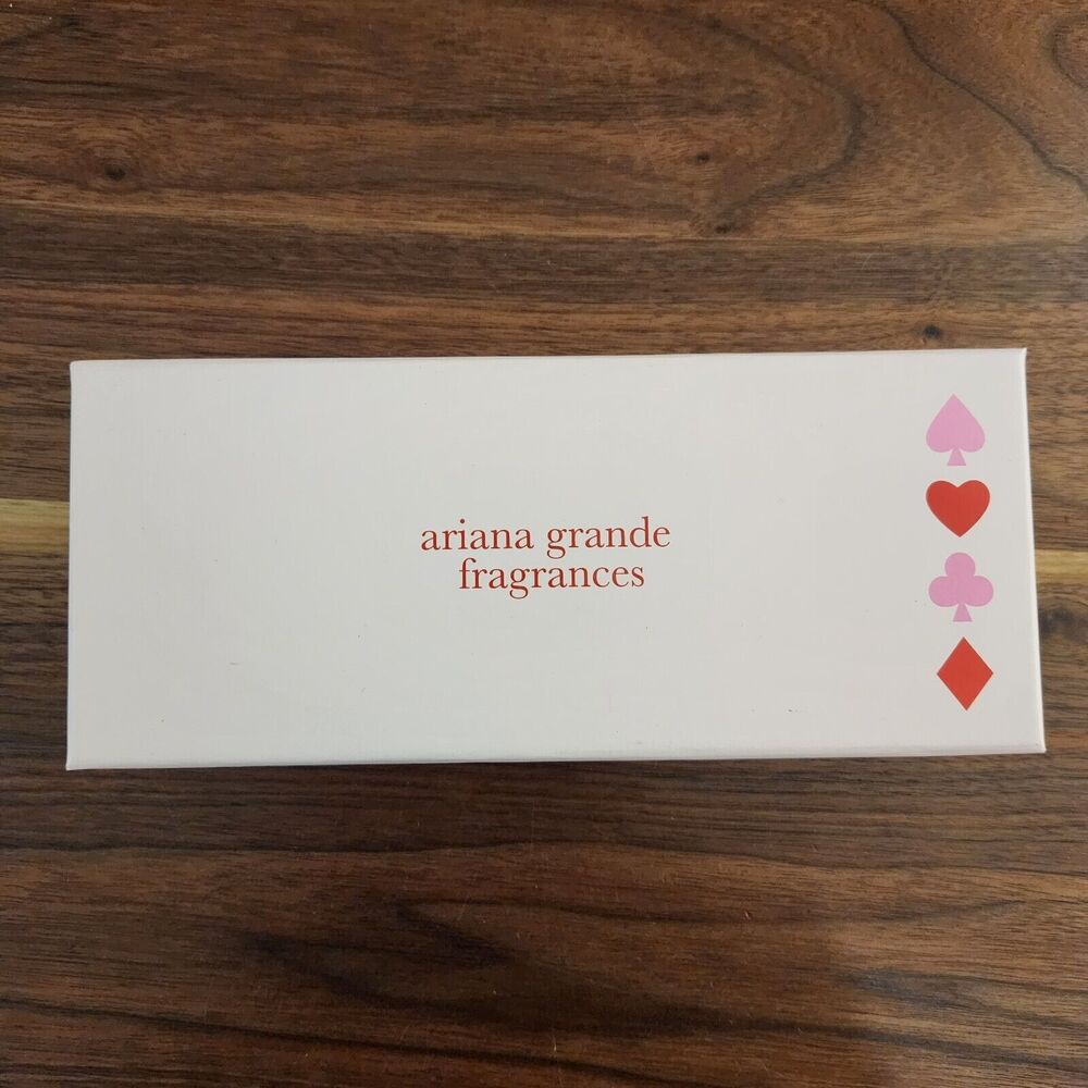 Ariana Grande Fragrances POKER SET Limited Edition Collectible Cards NEW Pink